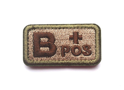 High-Quality Tactical Blood Type Patches