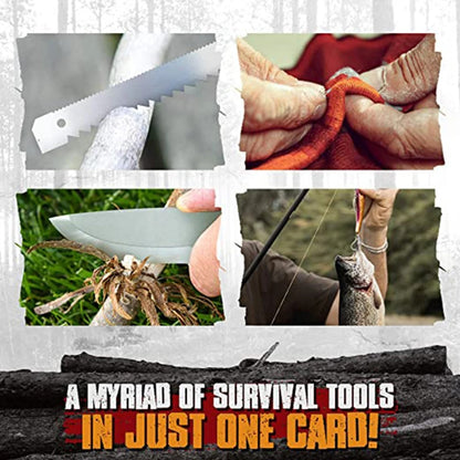 Survival Tool Card Outdoor EDC