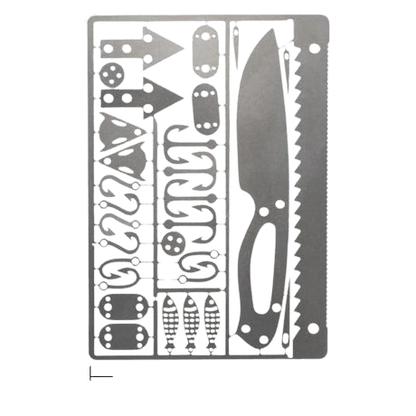 Survival Tool Card Outdoor EDC