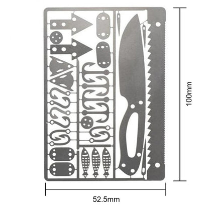 Survival Tool Card Outdoor EDC